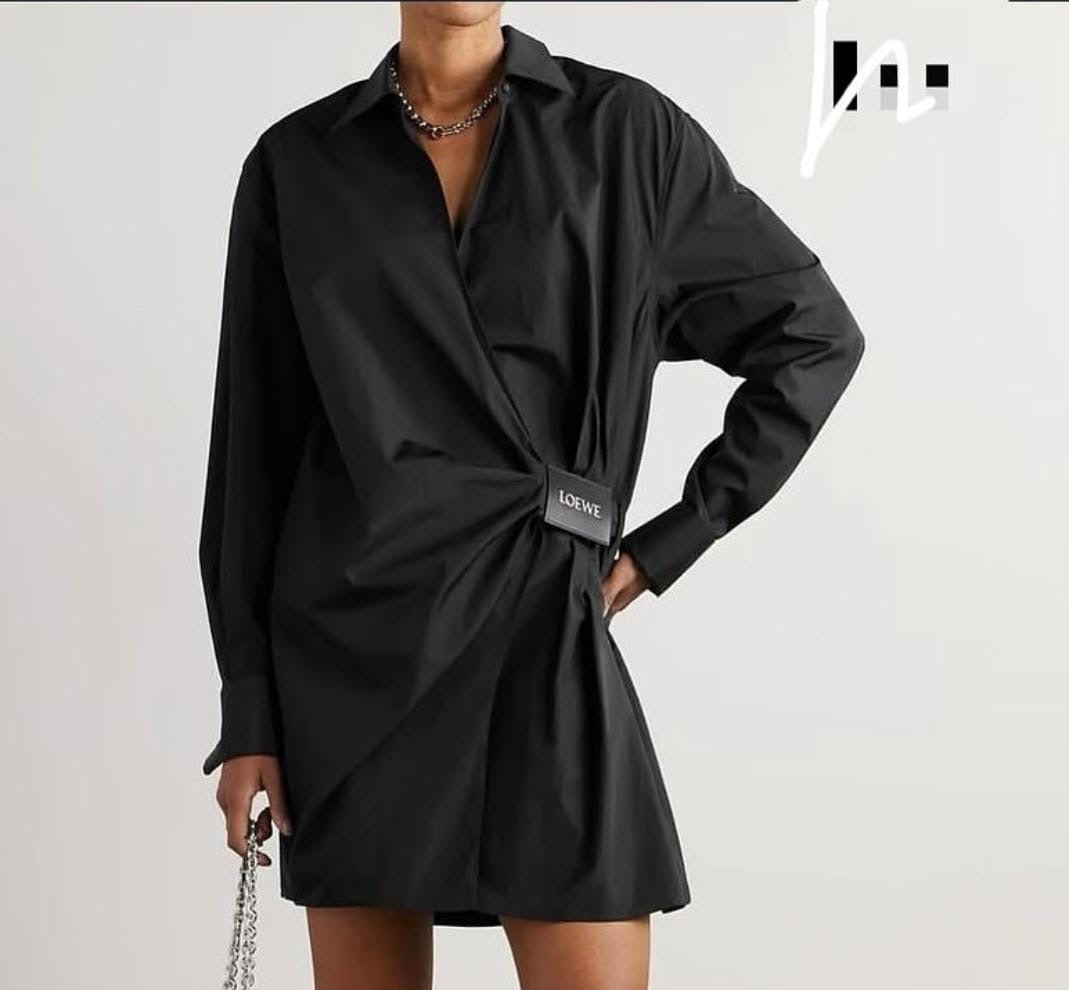 Exclusive Side Draped Shirt FT353