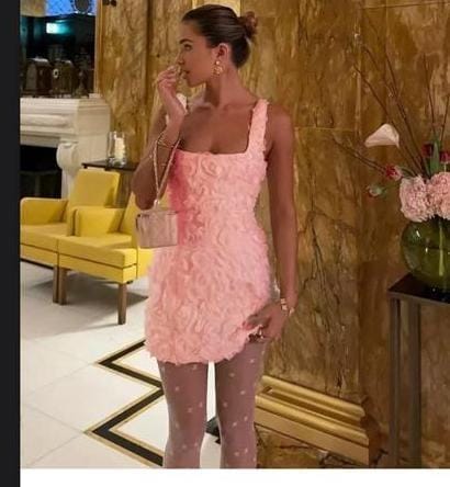 Beautiful 3D Flower Dress FT066