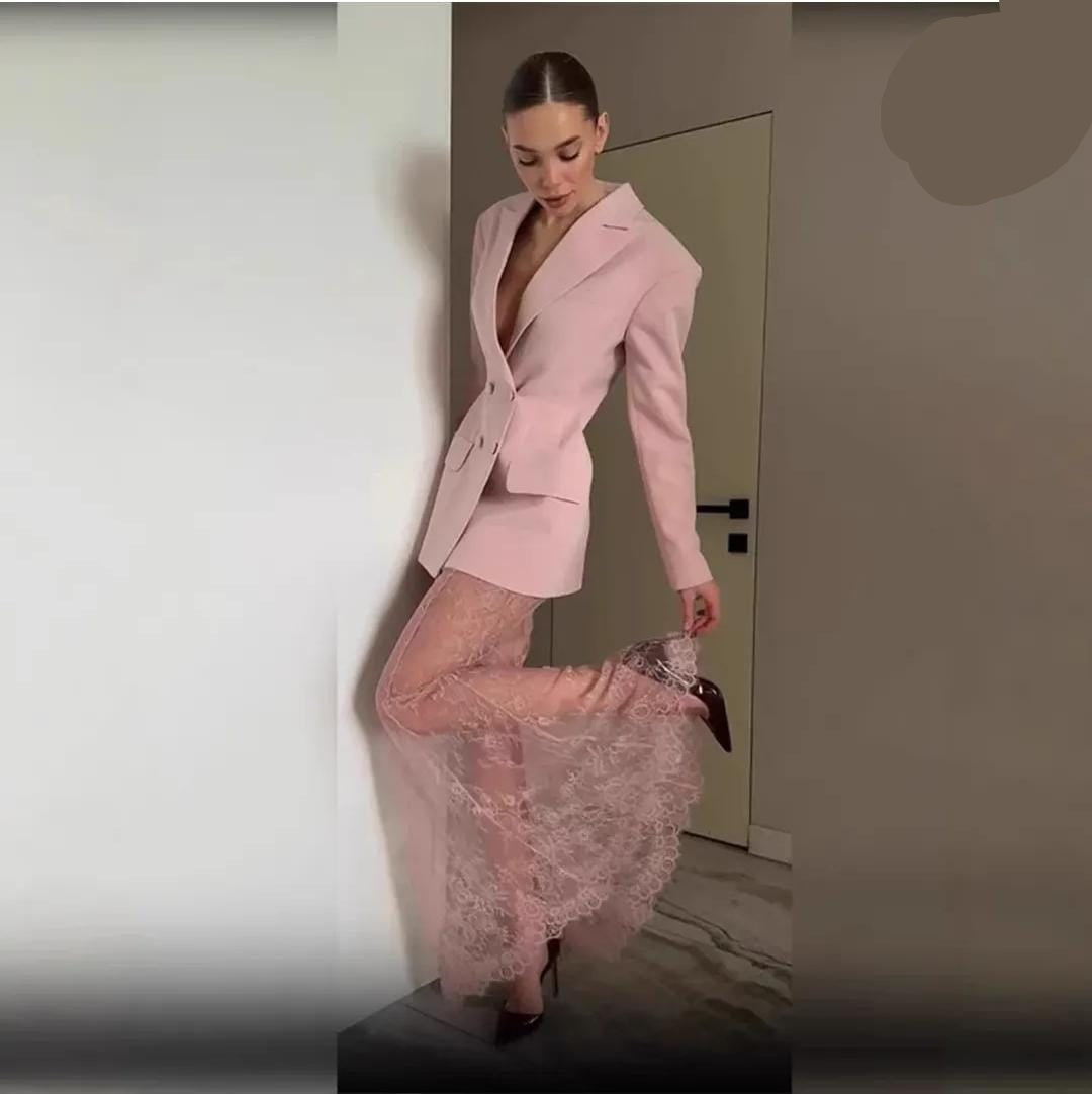 Beautiful Blazer and Skirt Set FT173