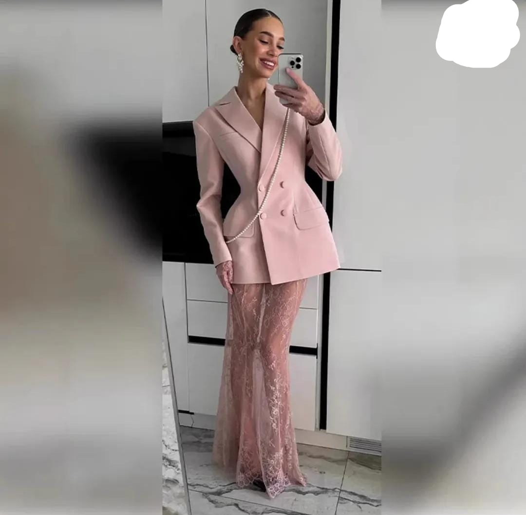 Beautiful Blazer and Skirt Set FT173