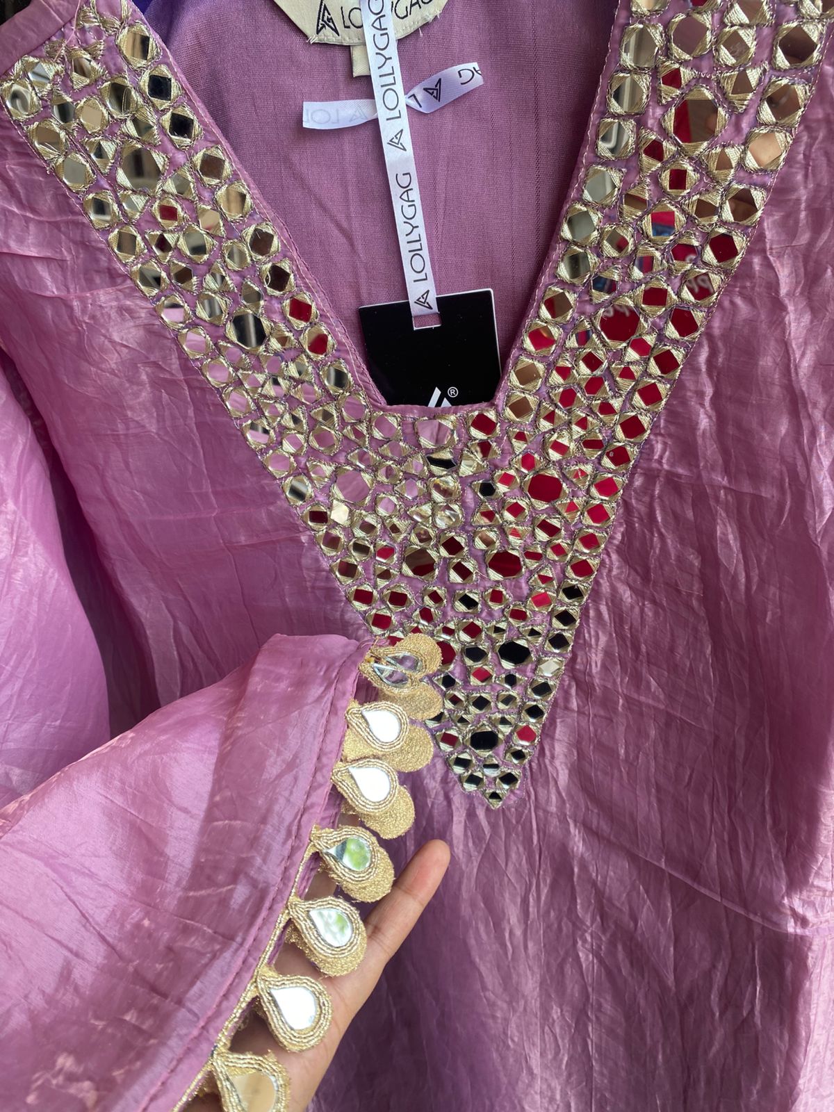 Beautiful Co-Ord Set With Mirror Work FT196