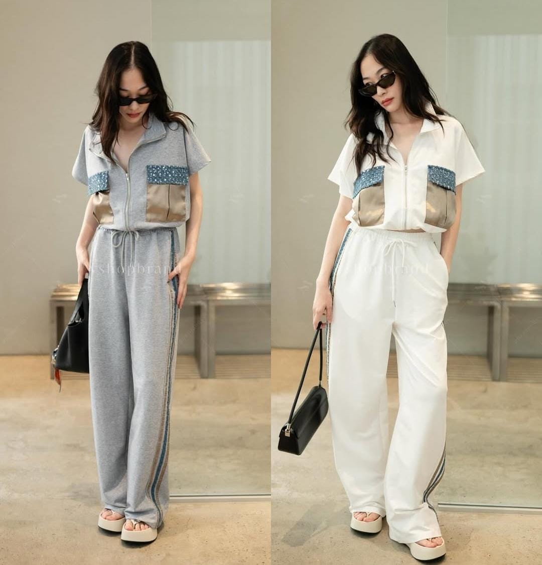 Beautiful Co-Ord Set With Pockets FT105