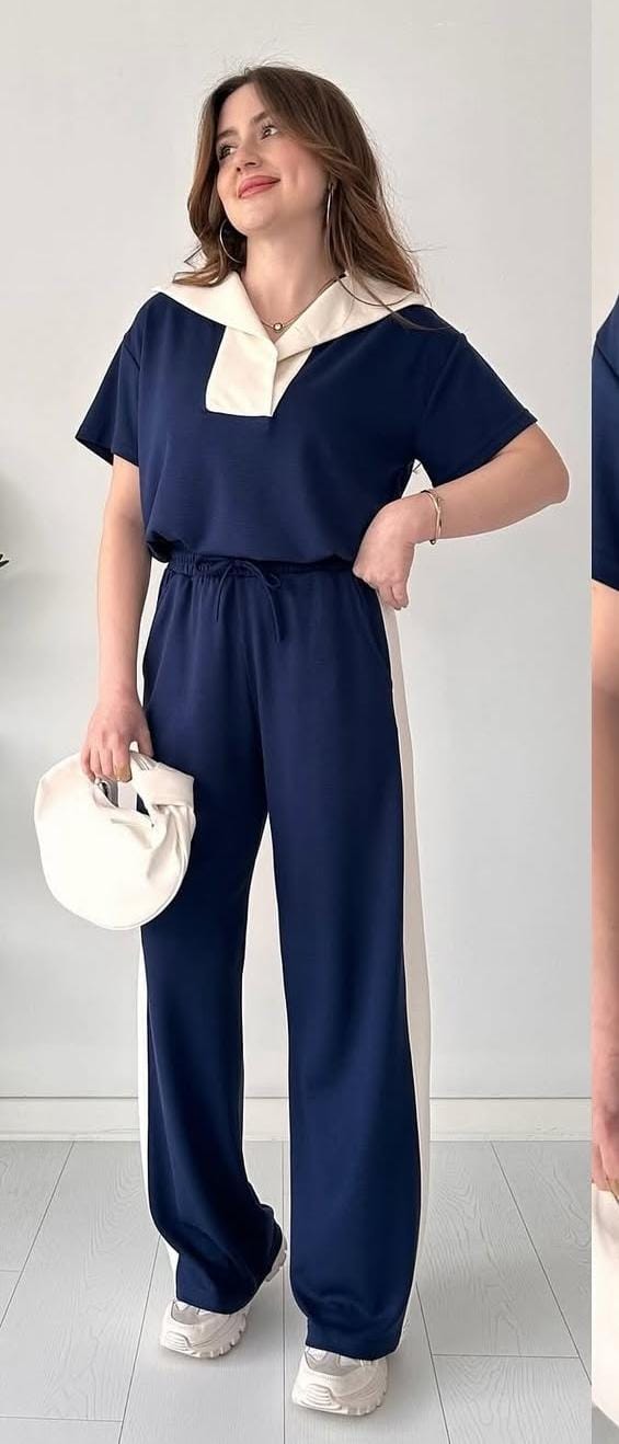 Beautiful Collar Co-Ord Set FT146