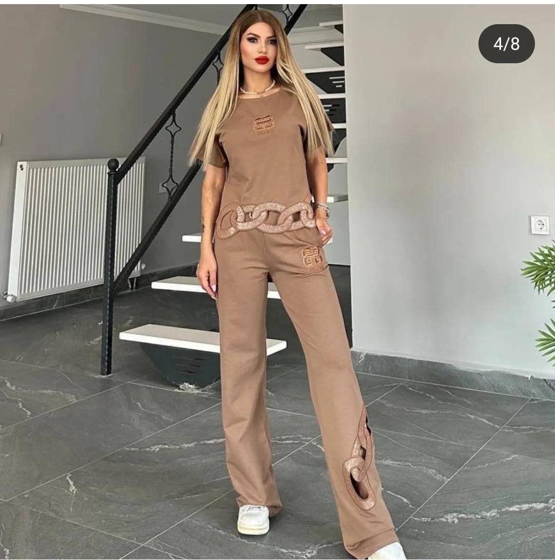 Beautiful Cutout Co-Ord Set FT188