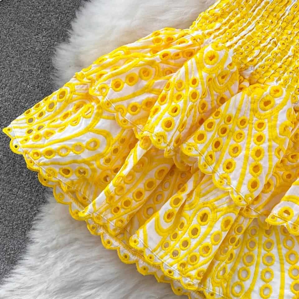 Beautiful Cutwork Stretchable Dress FT018