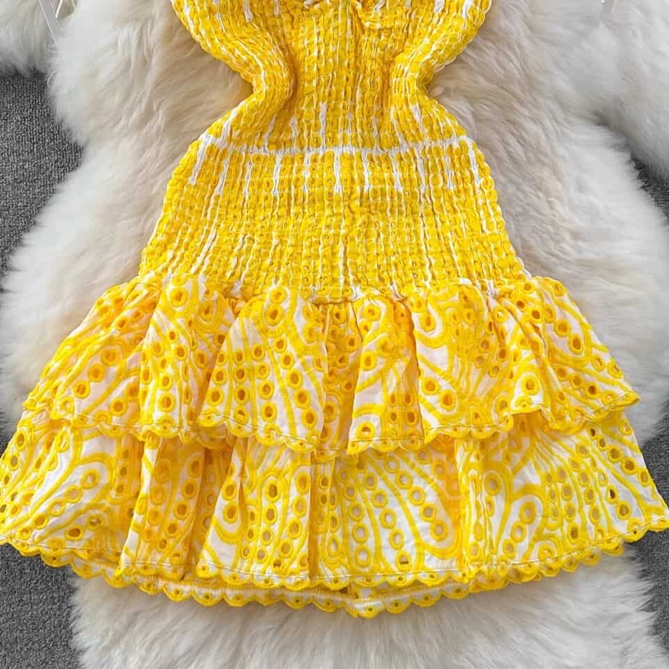 Beautiful Cutwork Stretchable Dress FT018