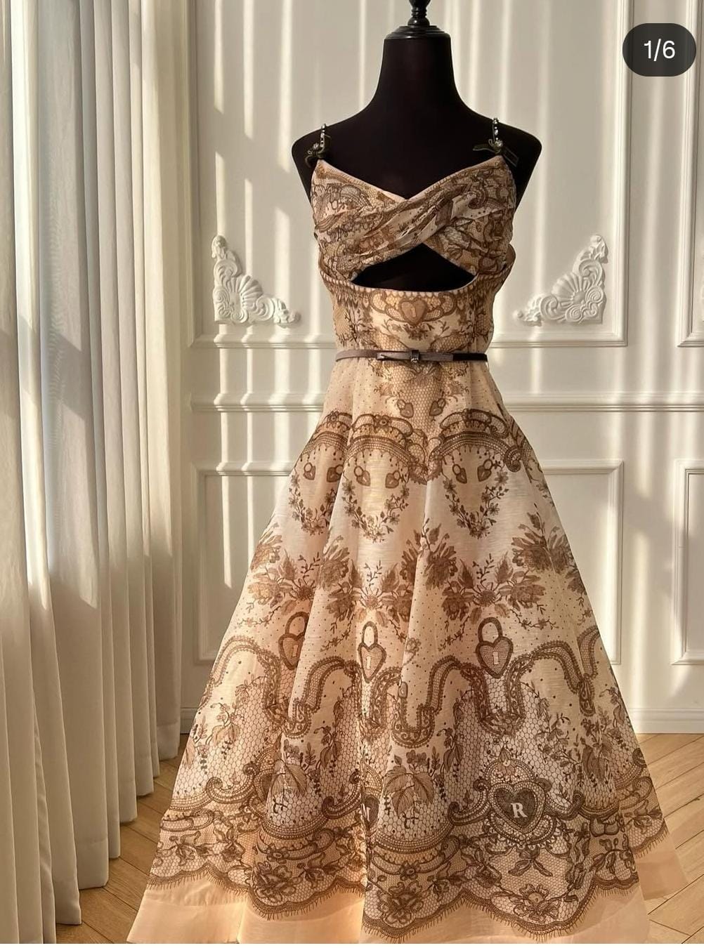 Beautiful Dress With Belt FT187