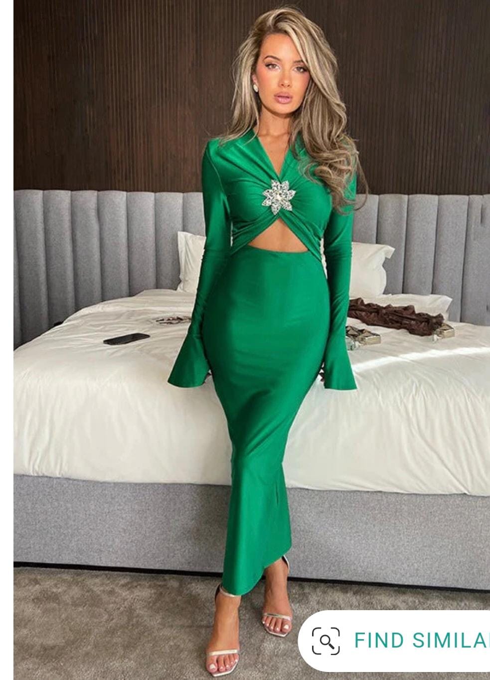 Beautiful Dress With Cutout Work FT050
