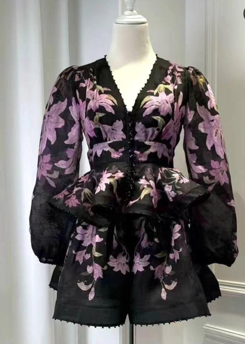 Beautiful Floral 2pc Skirt Set FT131