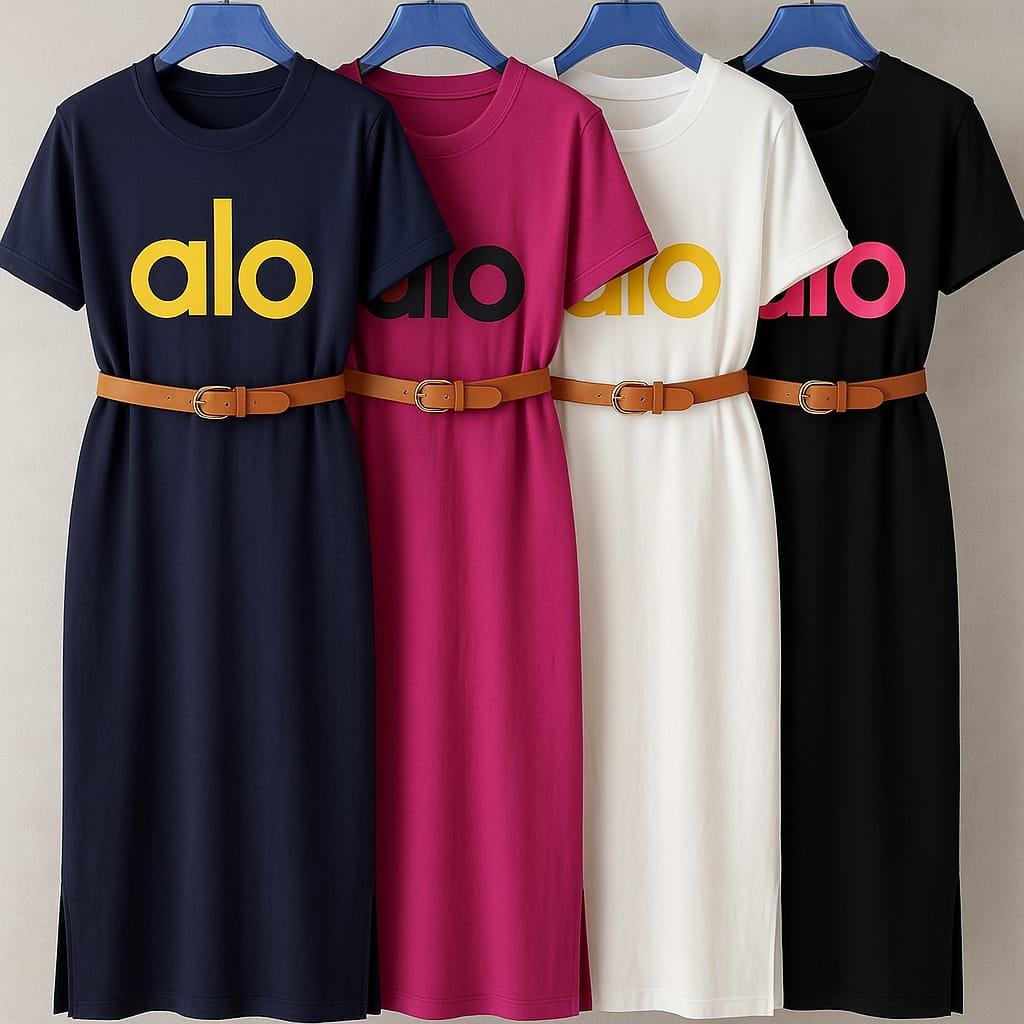 Beautiful Long Dress With Belt FT142