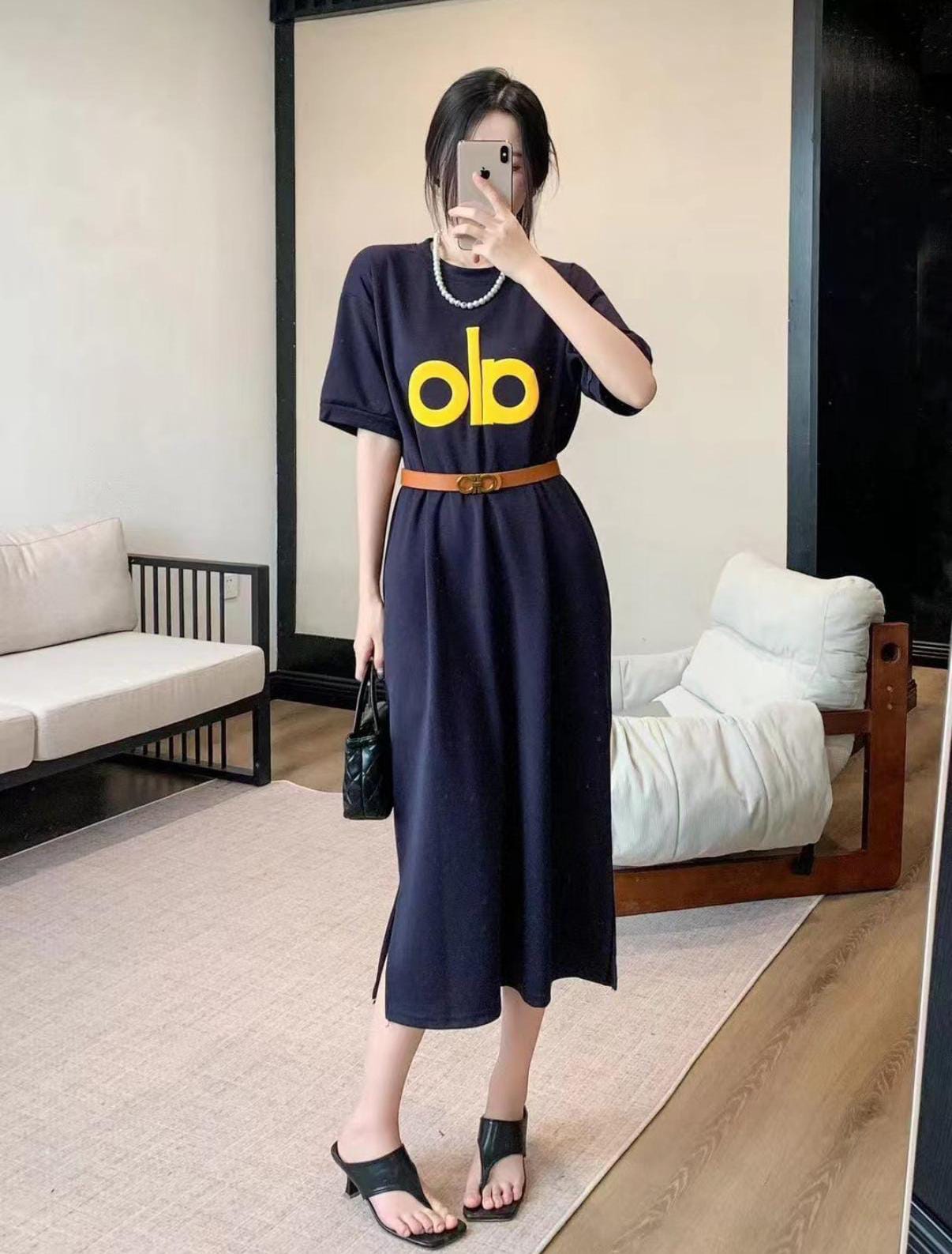 Beautiful Long Dress With Belt FT142