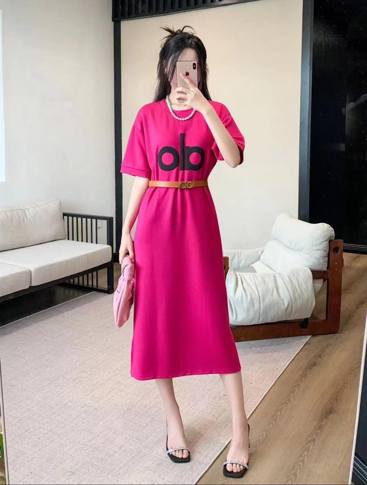 Beautiful Long Dress With Belt FT142