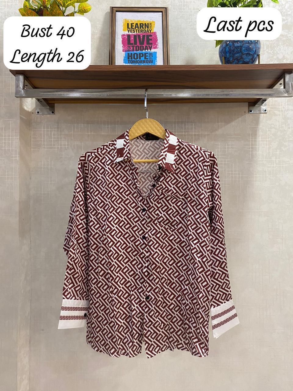 Beautiful Pattern Print Shirt FT177