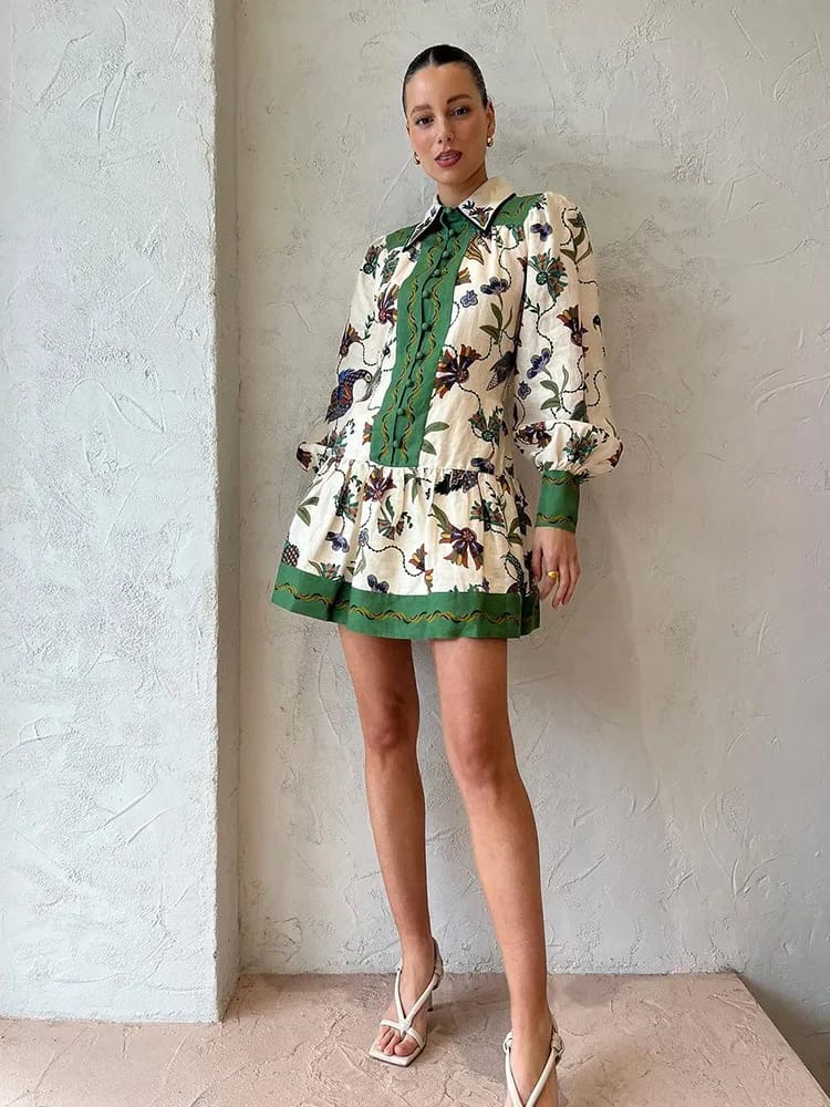 Beautiful Printed Dress FT190