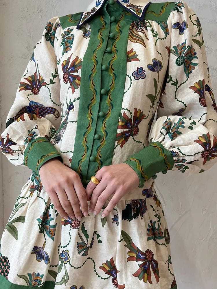Beautiful Printed Dress FT190