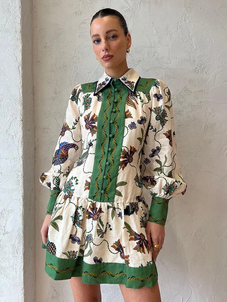 Beautiful Printed Dress FT190