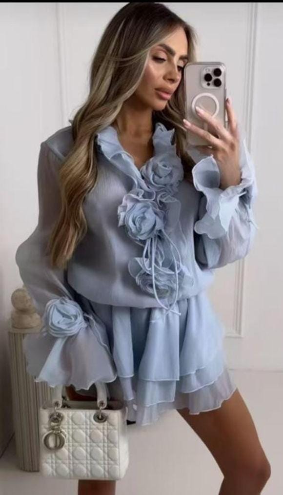 Beautiful Ruffle Dress FT163