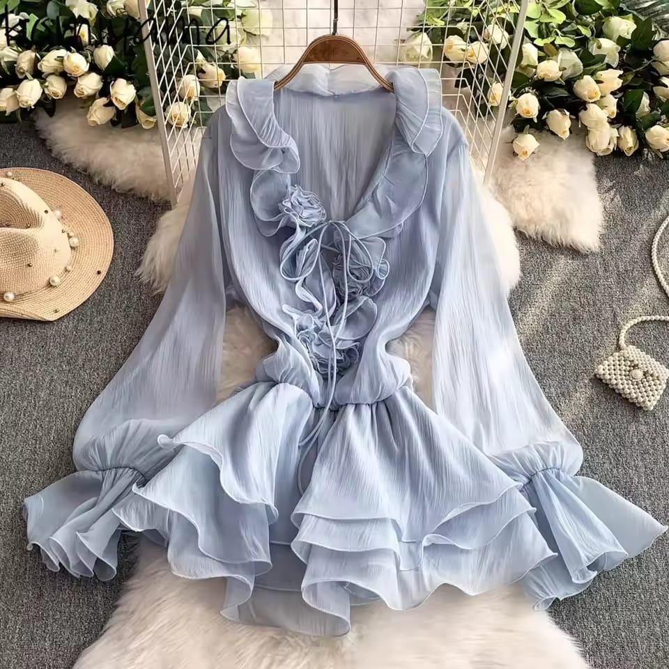 Beautiful Ruffle Dress FT163