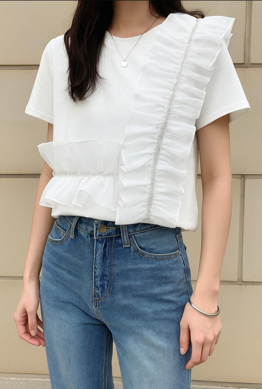 Beautiful Ruffle Top FT143