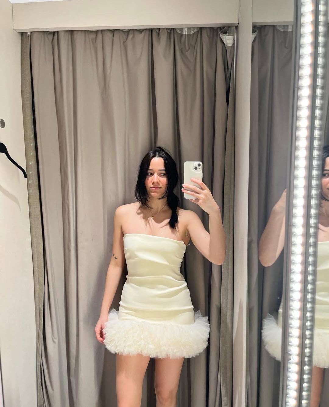 Beautiful Ruffle Tube Dress FT101