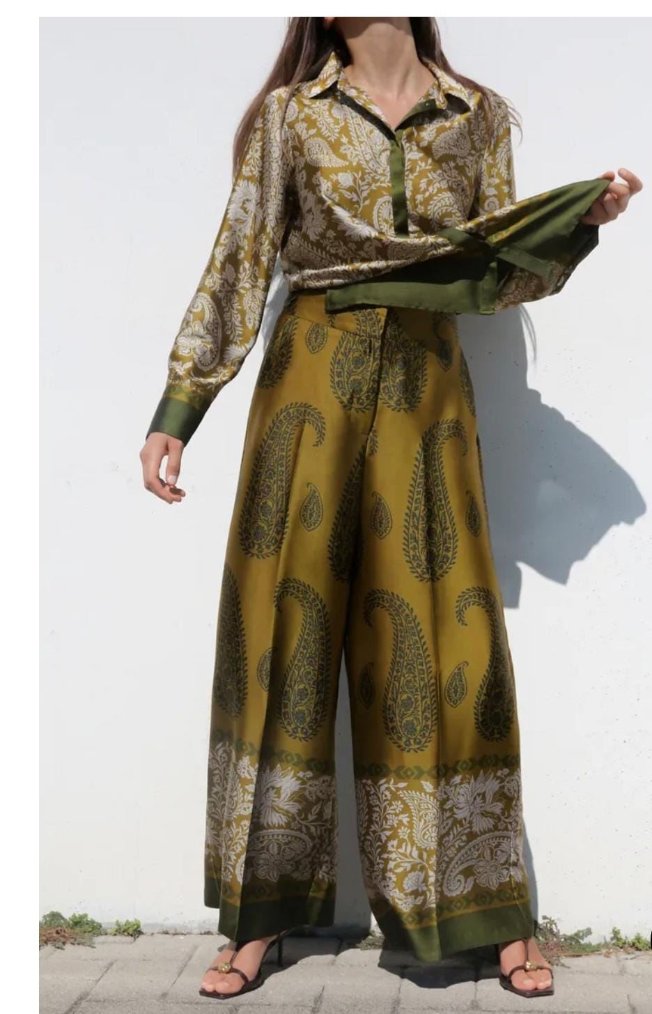 Beautiful Satin Printed Co-Ord Set FT140