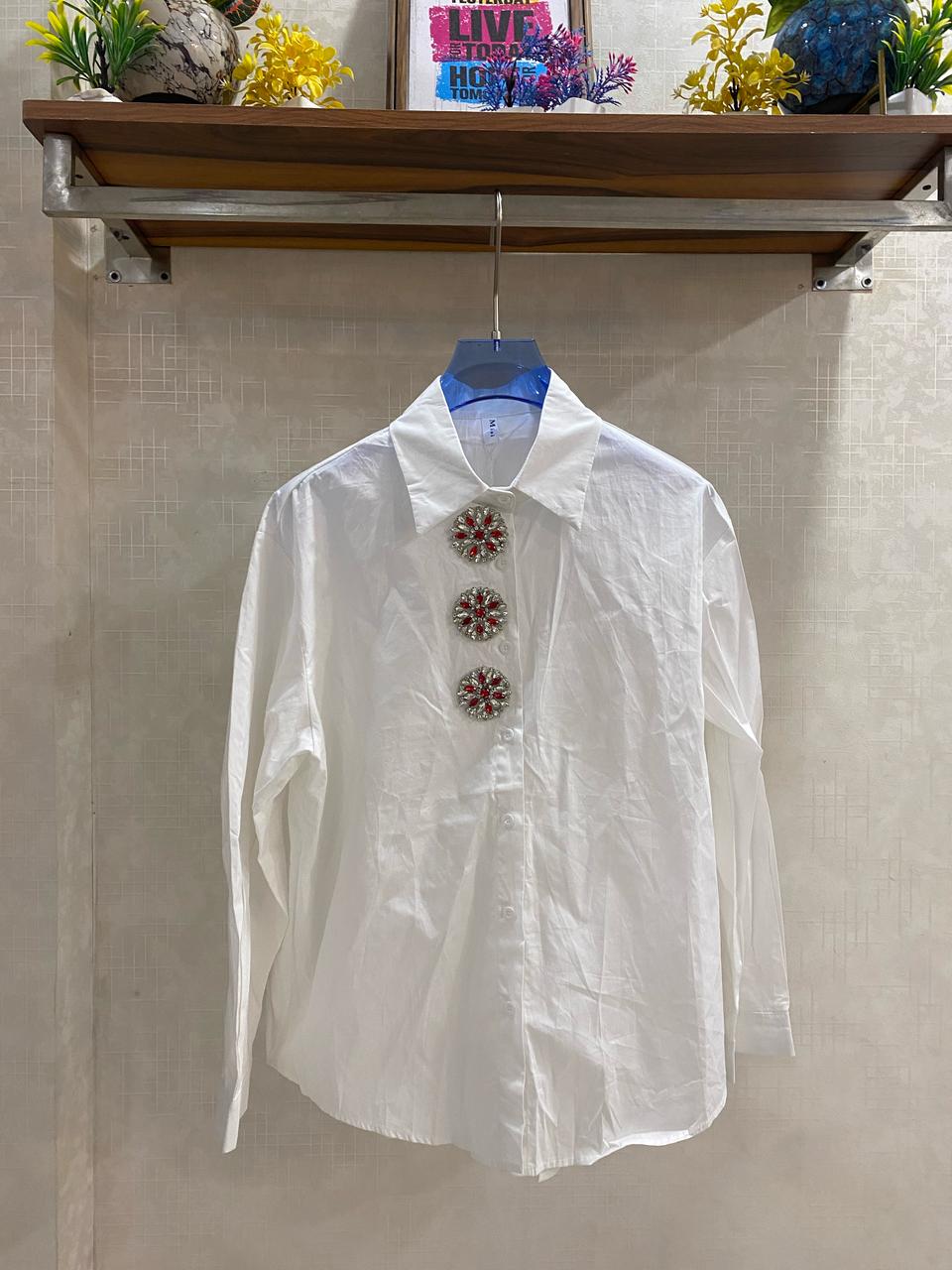 Beautiful Shirt With Stone Buttons FT051