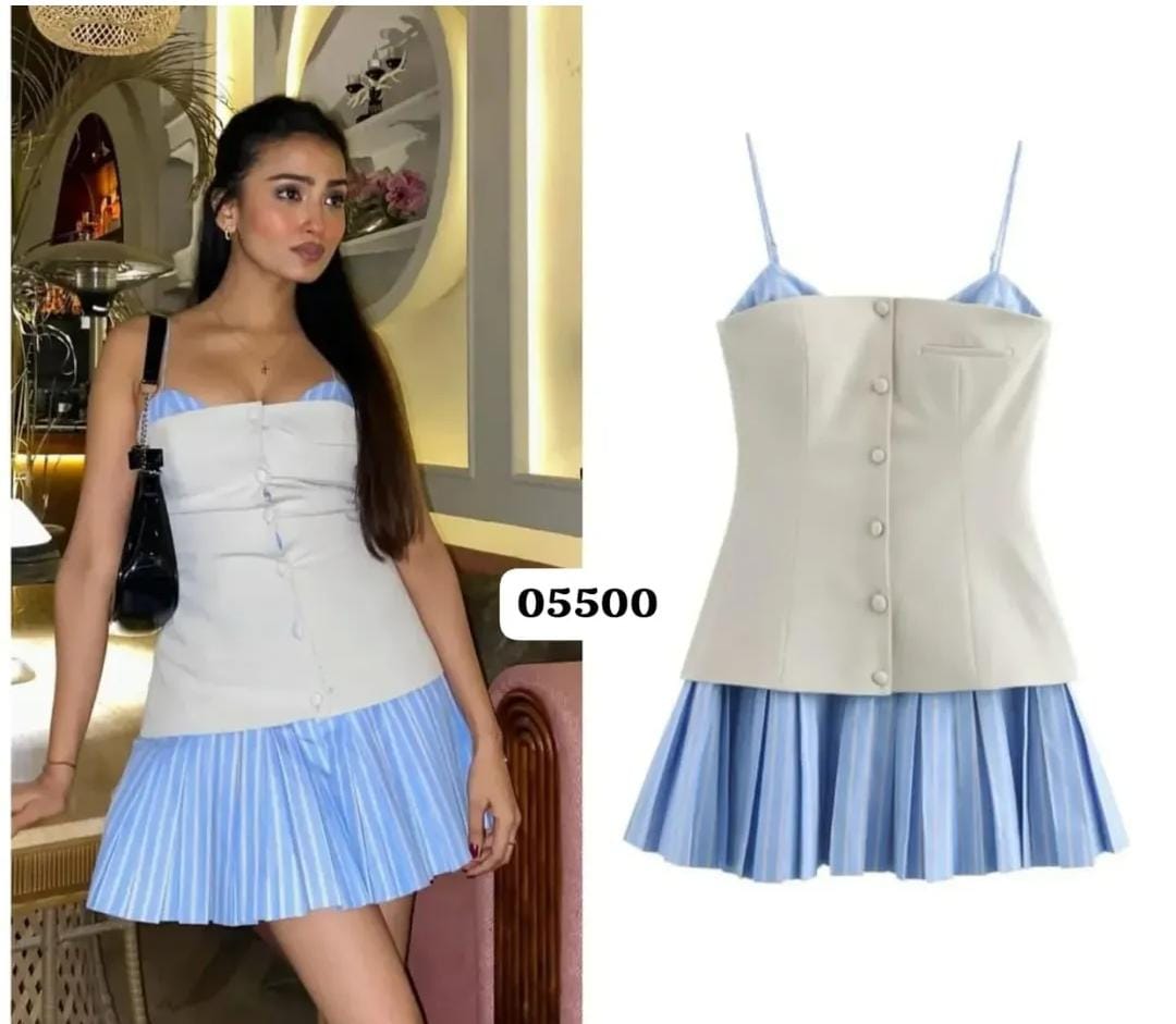Beautiful Stripped Dress FT088
