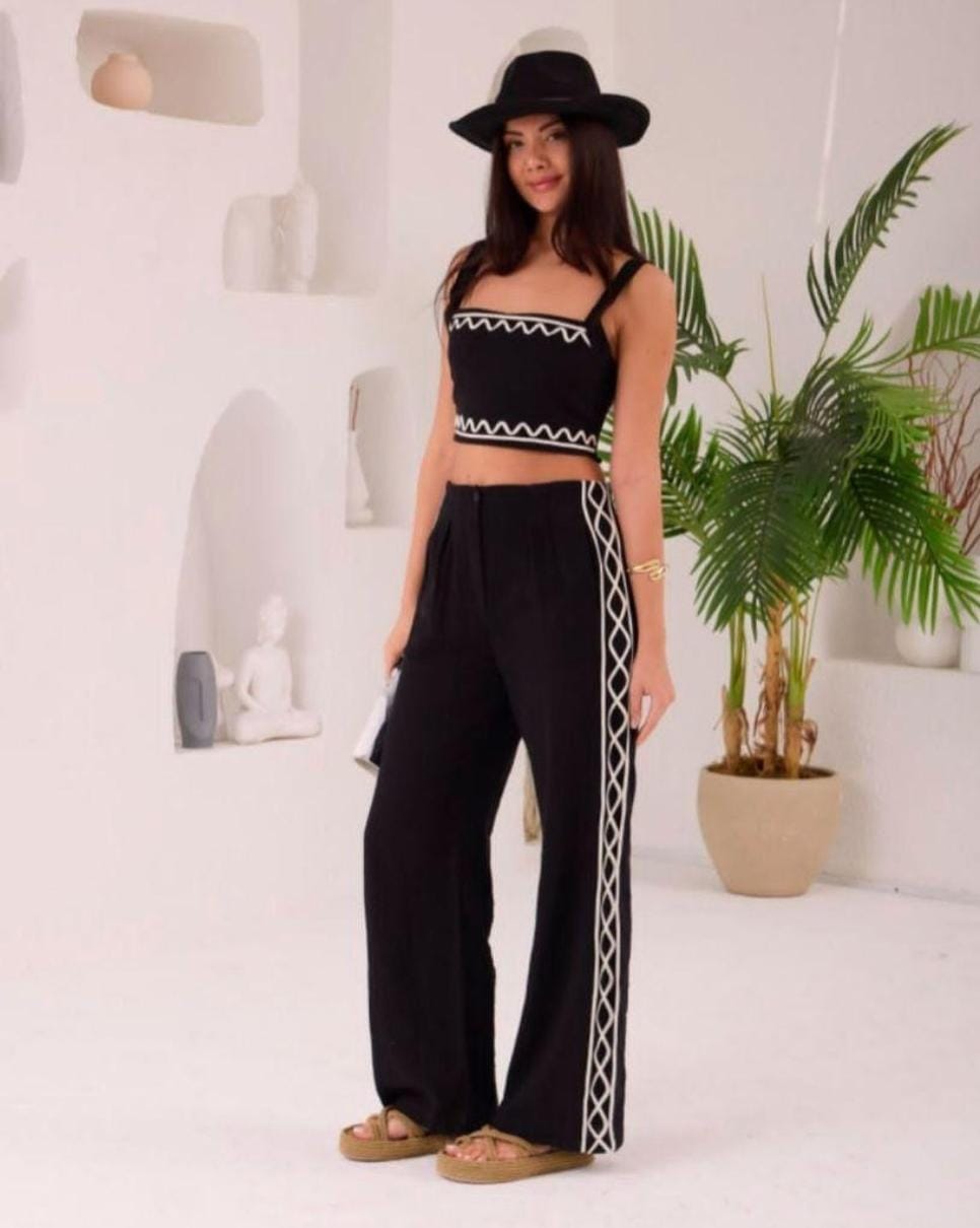 Beautiful Zig Wave Co-Ord Set FT202
