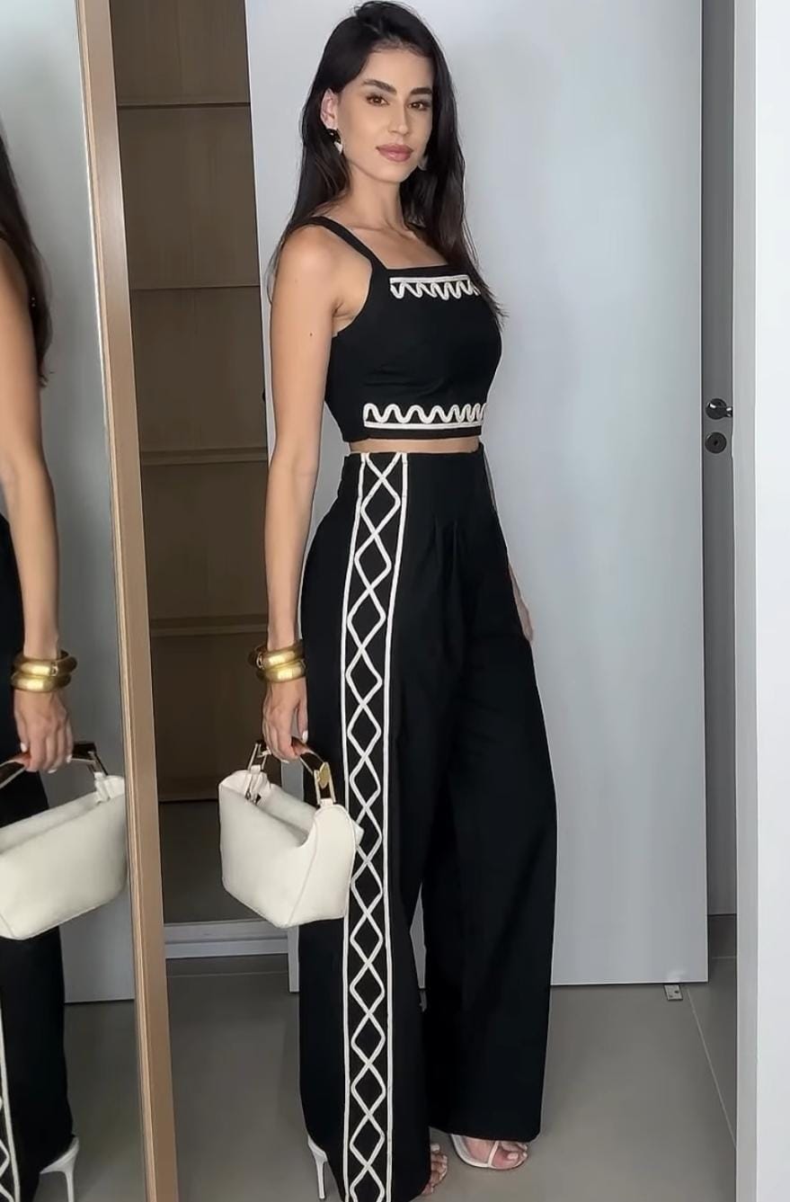 Beautiful Zig Wave Co-Ord Set FT202