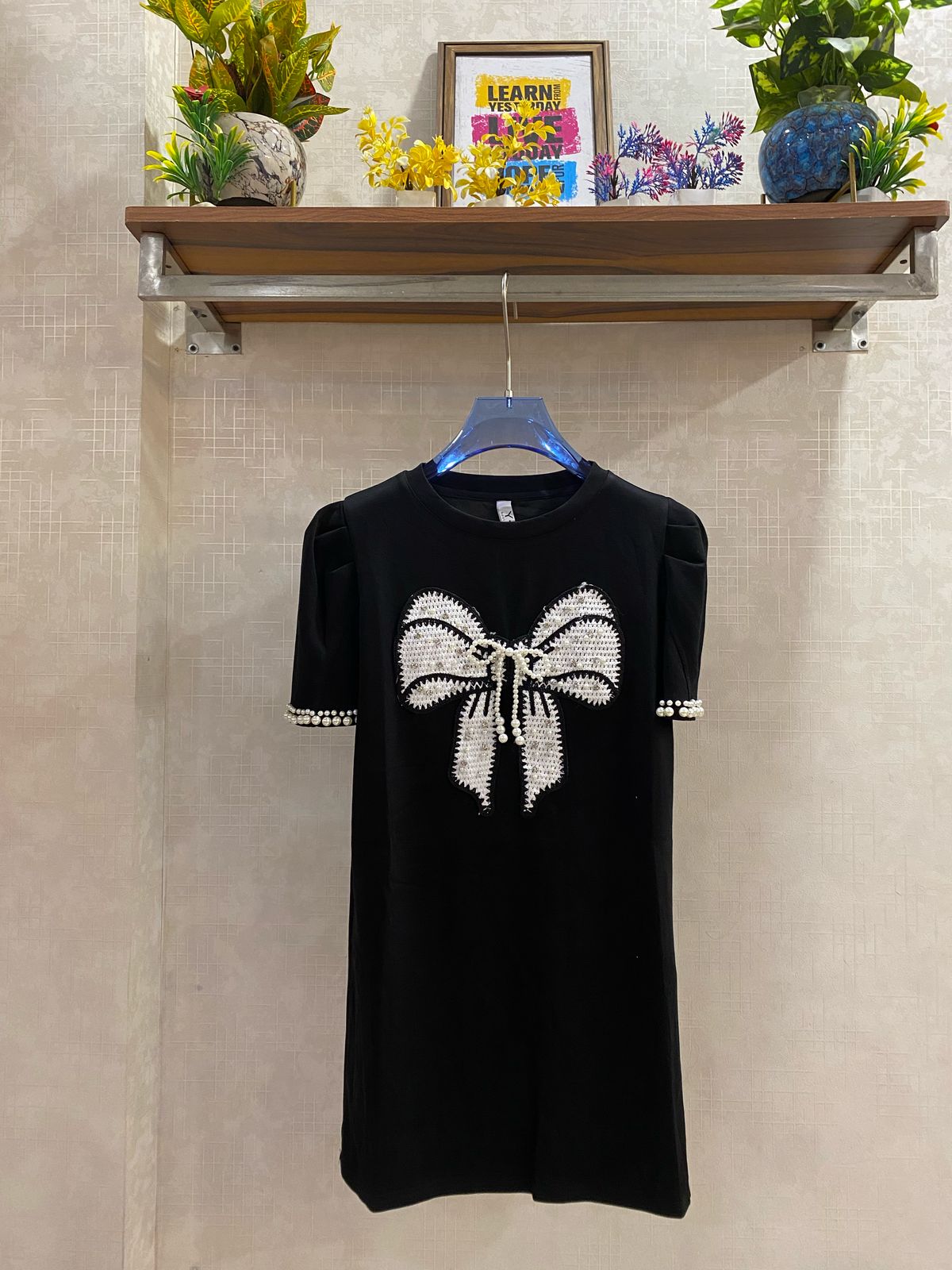 Bow Embellished Dress FT097