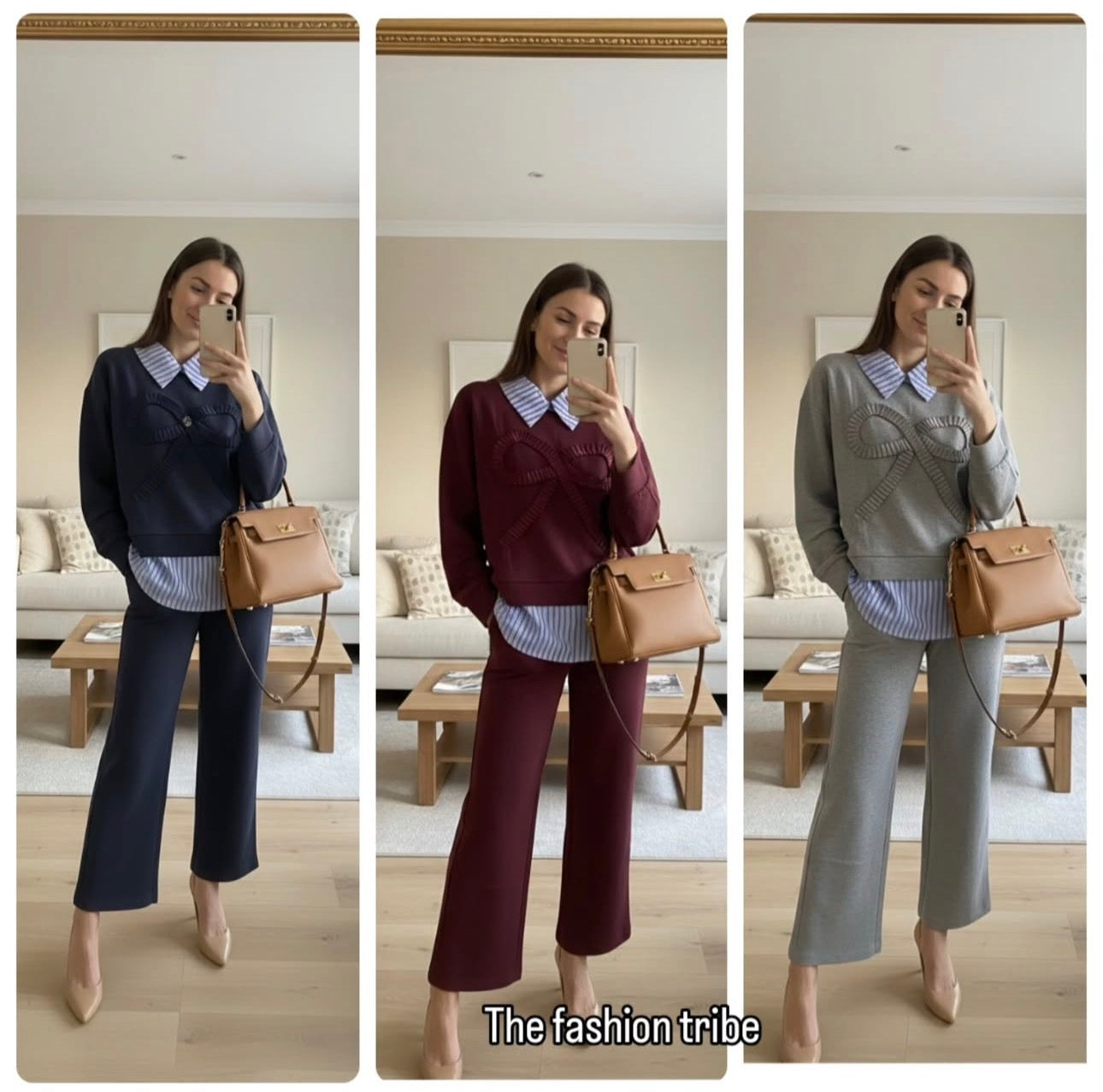 Stunning Fit Bow Patterned Co-Ord Set FT408