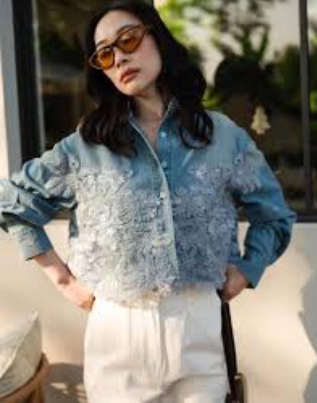 Heavy Denim Cut Work FT222