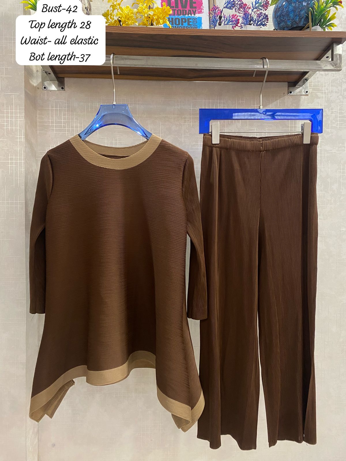 Luxury Pleated Co-Ord Set FT072