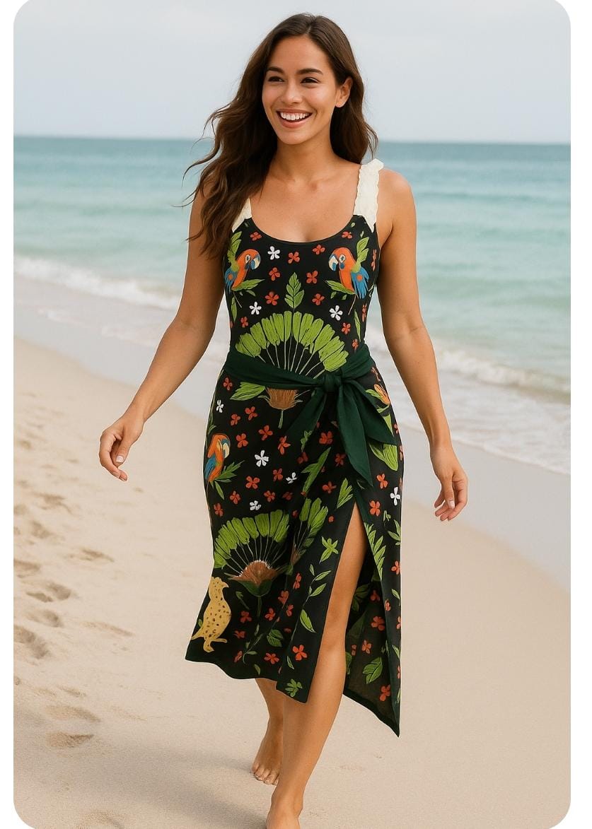 New Swimsuit With Sarong FT025