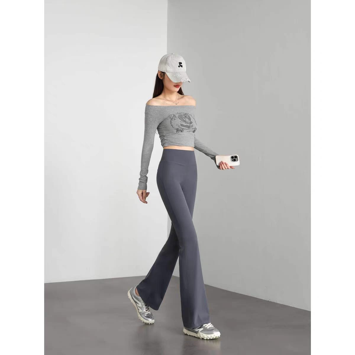 Perfect Workout-To-Lounge Flared Style Pants FT081