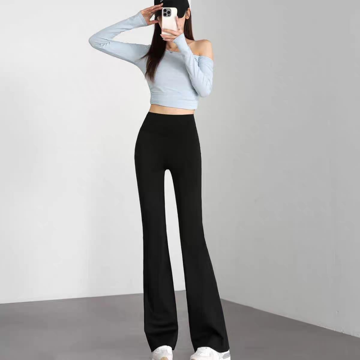 Perfect Workout-To-Lounge Flared Style Pants FT081