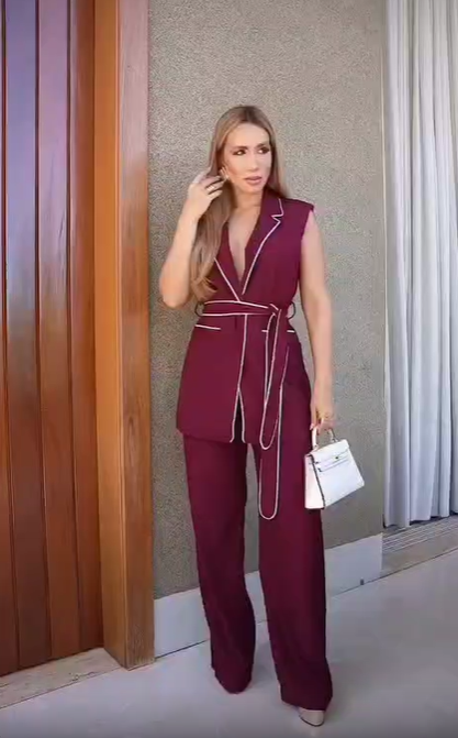 Stunning Co-Ord Set With Belt FT229