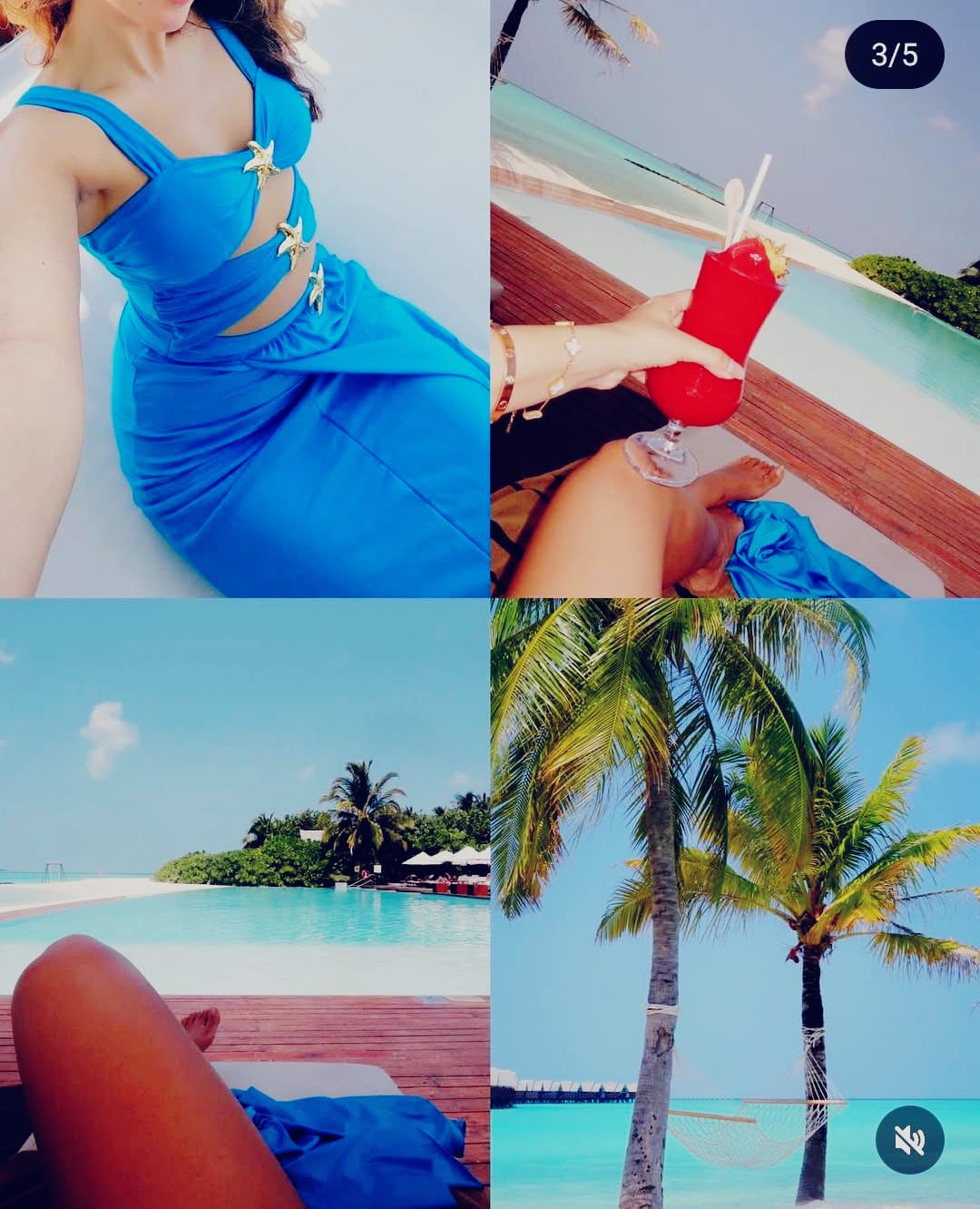 Starfish embellished cutout swimsuit with skirt FT028