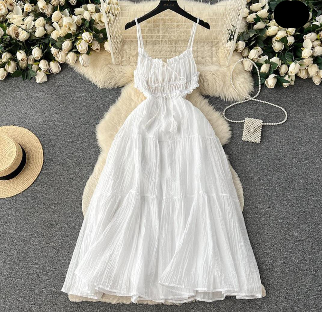 Summer Side Cut Dress FT040