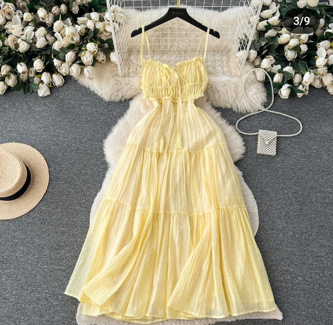 Summer Side Cut Dress FT040