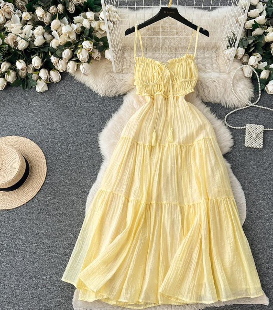 Summer Side Cut Dress FT040