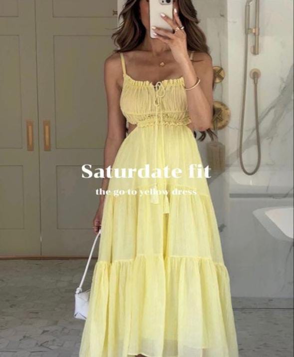 Summer Side Cut Dress FT040
