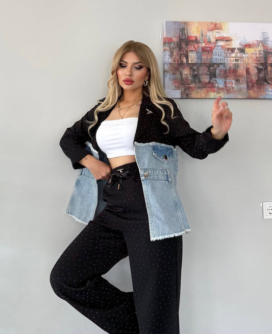 Denim Blazer and Pant FT227