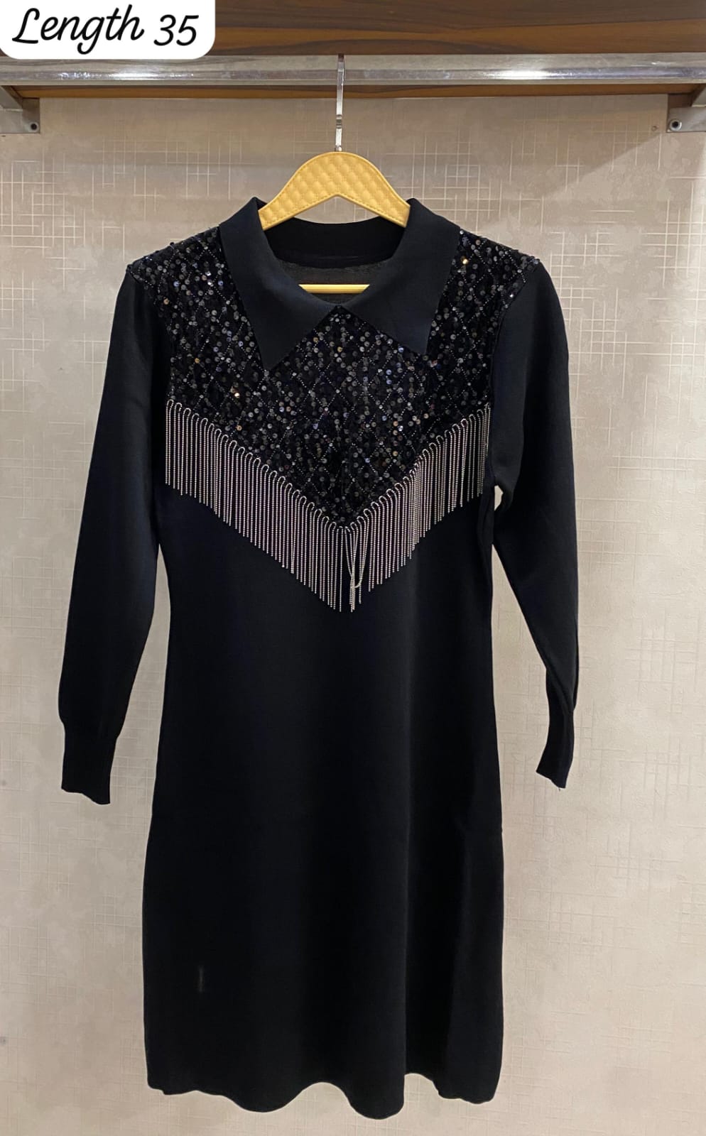 Knitted Sequences Dress FT239