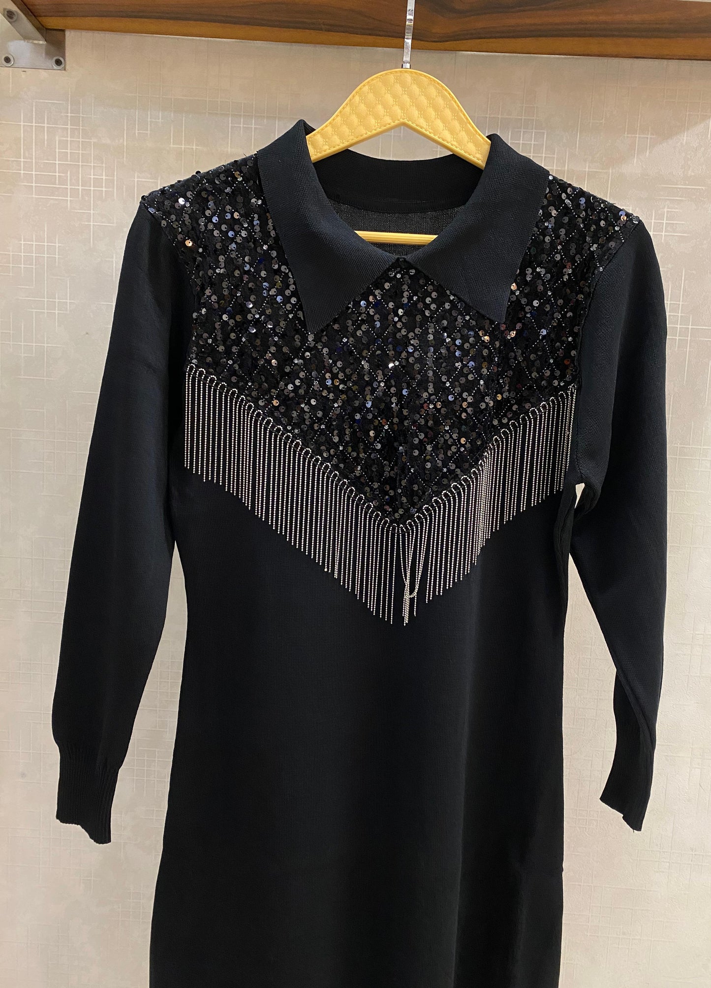 Knitted Sequences Dress FT239