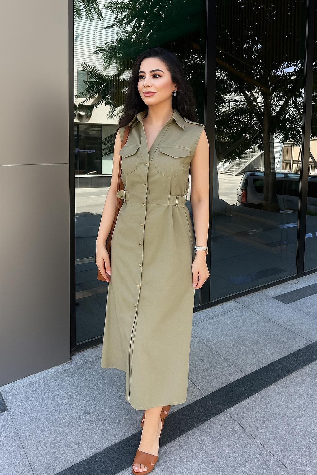 Beautiful Buttoned Dress FT251