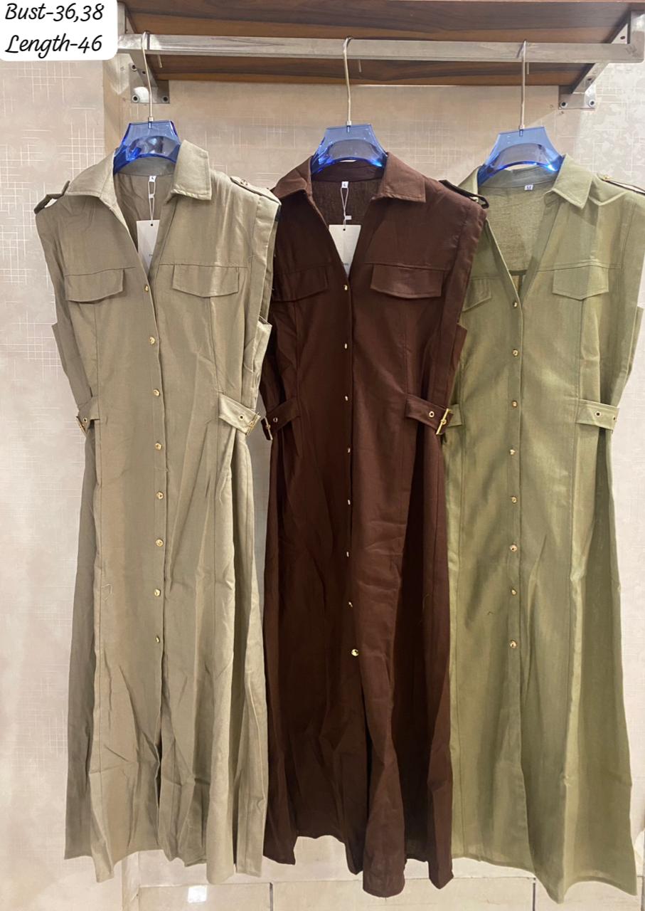 Beautiful Buttoned Dress FT251