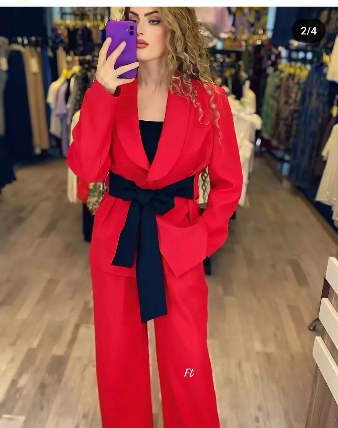 Bow knot blazer set FT253