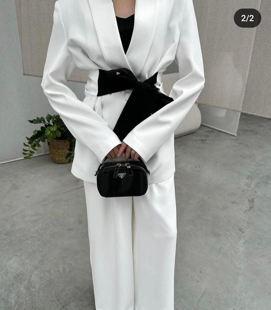 Bow knot blazer set FT253