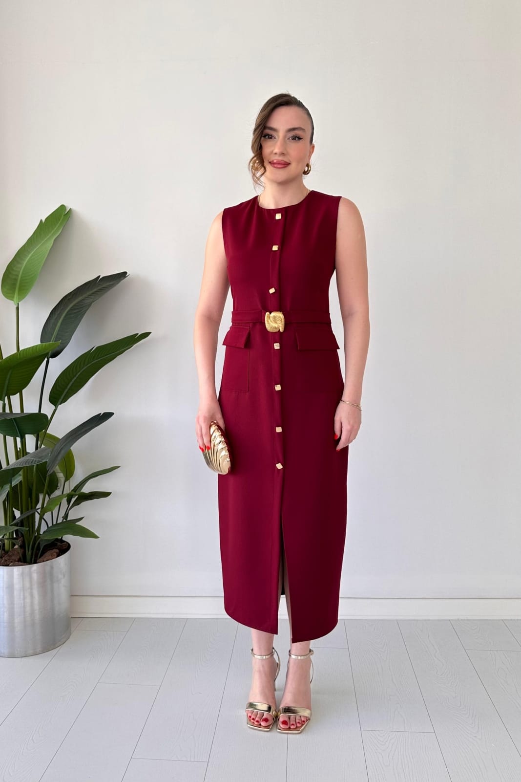 Stunning Belted Dress FT255